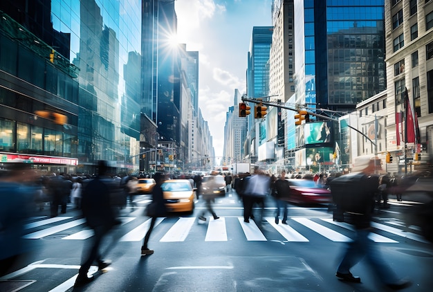 Foto gratuita vista dell'ambiente urbano di new york city