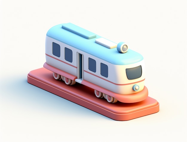 無料写真 3d おもちゃのような鉄道モデルの表示