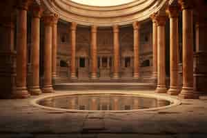 無料写真 プール が ある 古代 ローマ の 宮殿 の 景色