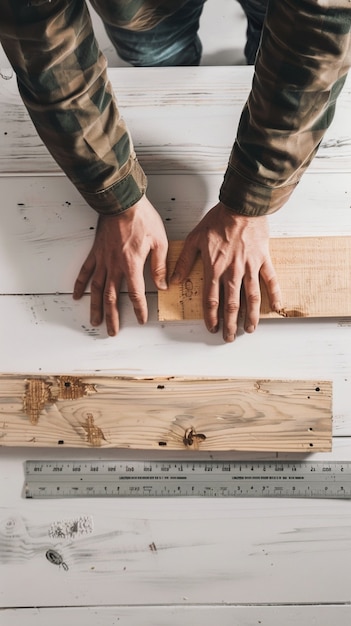 무료 사진 view of hands engaged in do it yourself project