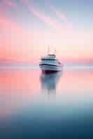 Бесплатное фото Вид большого корабля на воде