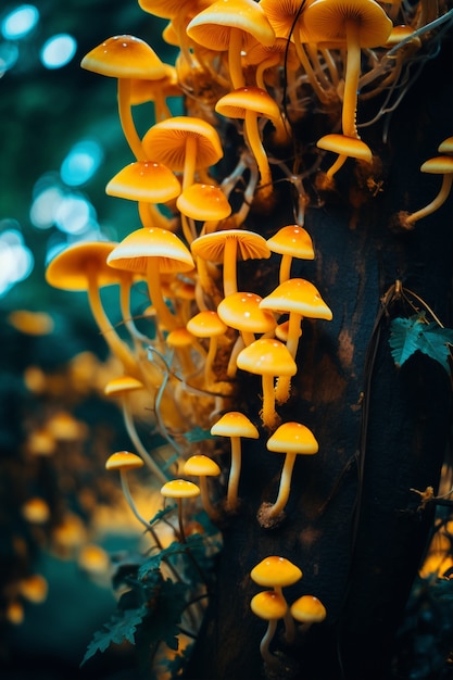 Бесплатное фото Вид грибов в природе