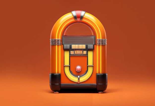 무료 사진 view of retro looking jukebox machine