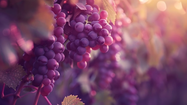 Бесплатное фото Сладкий и вкусный красный виноград