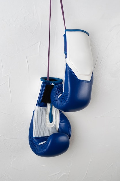 View of pair of boxing gloves