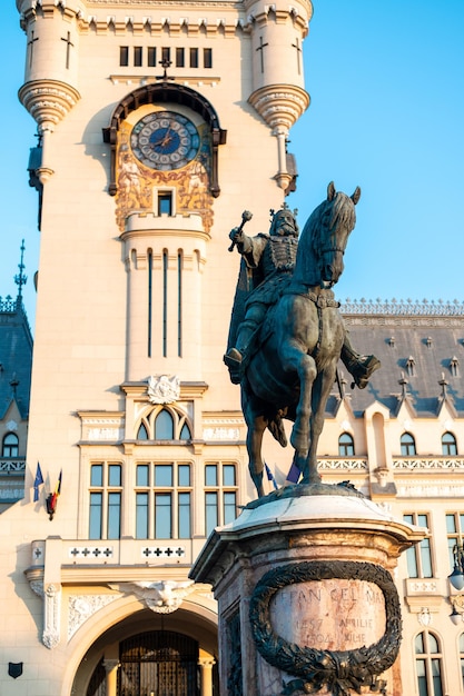 Iasi 루마니아의 문화 궁전의 전망