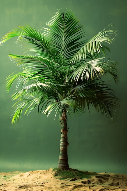 Foto gratuita veduta di specie di palme con fogliame verde