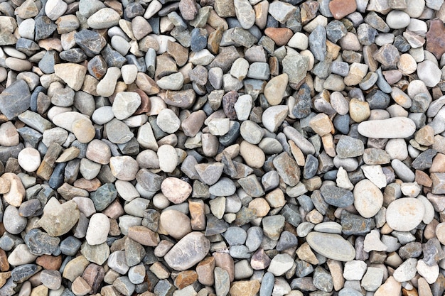 Above view pebbles arragement
