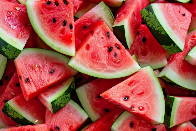 Free photo view of photorealistic delicious watermelon fruit