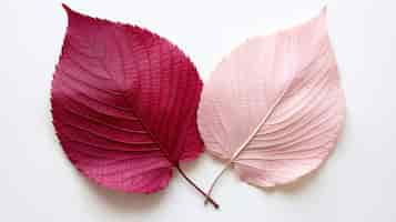 Free photo view of pink dry fall leaves