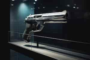 Free photo view of powerful 3d gun