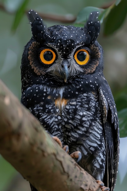 View of realistic owl during the day