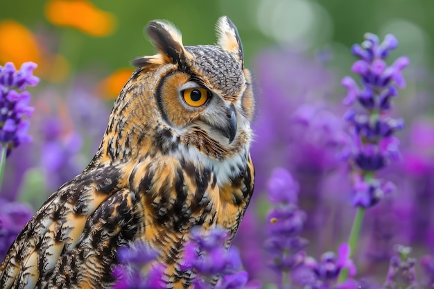 View of realistic owl during the day