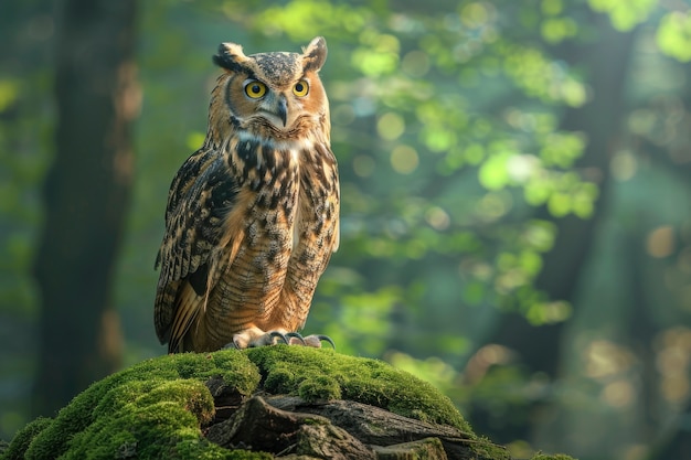 Free photo view of realistic owl during the day