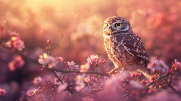 Free photo view of realistic owl during the day