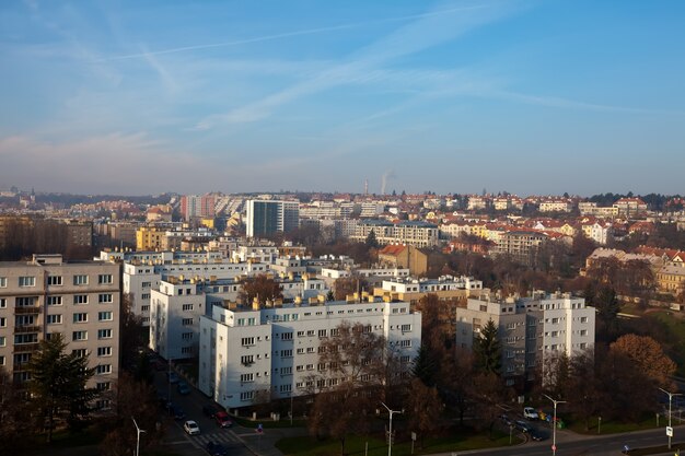 вид на жилую площадь в Праге