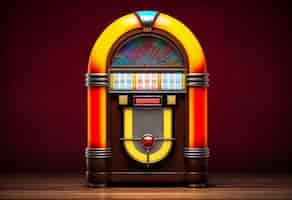 Foto gratuita vista di una macchina musicale retro jukebox