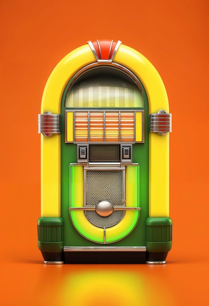 View of retro looking jukebox machine