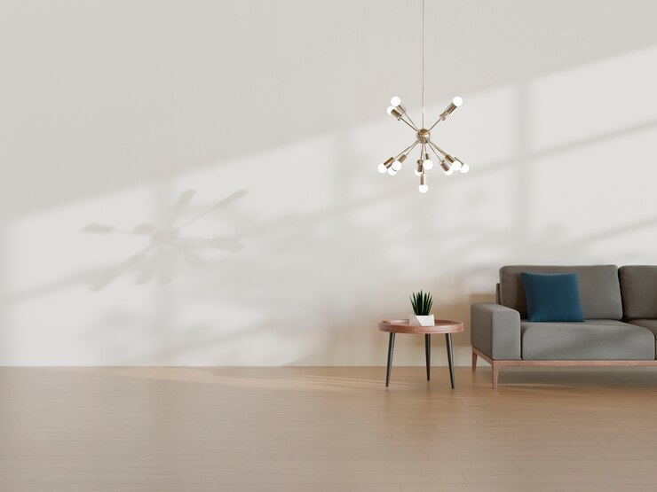 Free Photo view of room interior with furniture and copy space