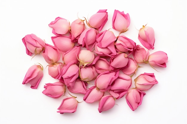 Free photo view of rose petals