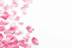 Free photo view of rose petals