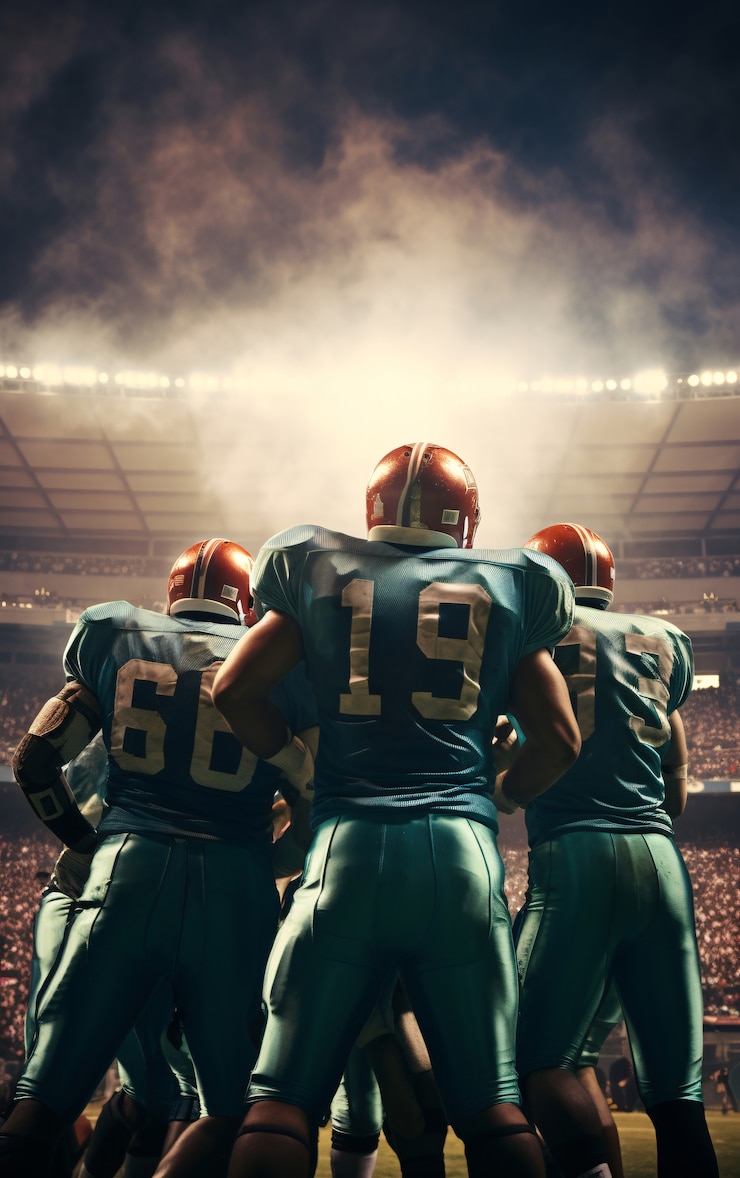 Free Photo view of rugby players