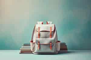Free photo view of school backpack