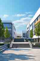 Free photo view of school building