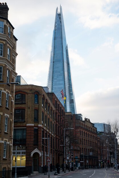 런던 샤드 빌딩의 모습
