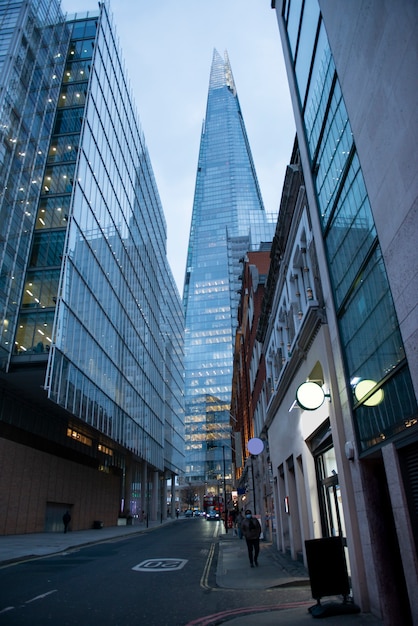 런던 샤드 빌딩의 모습