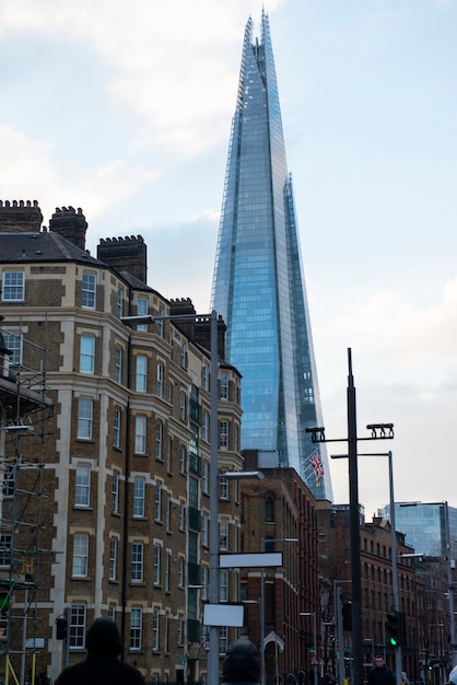 View of the shard building in london