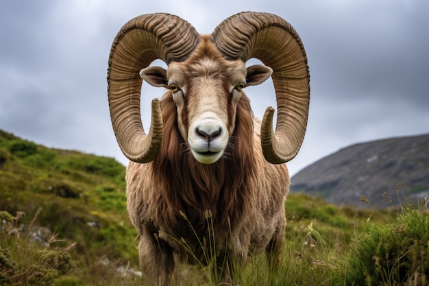 Foto gratuita veduta di pecore all'aperto in natura