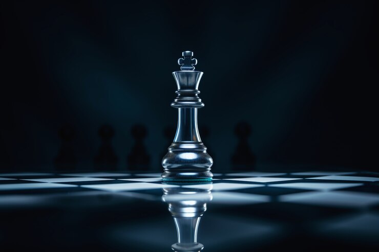 Free Photo view of singular chess piece
