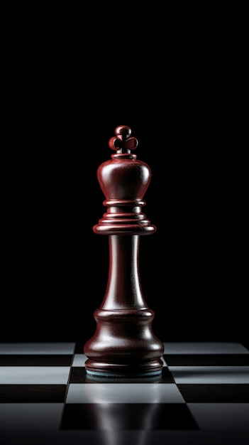 Вид на единственную шахматную фигуру