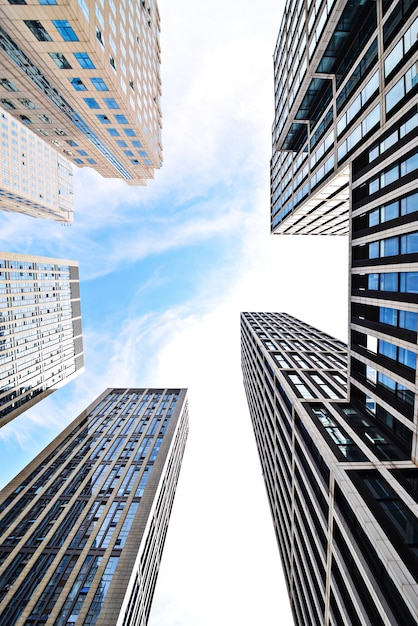 Free photo view of skyscrapers