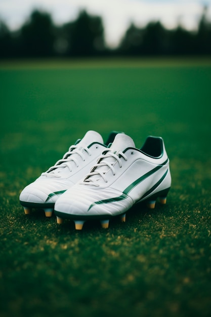 Free photo view of soccer shoes