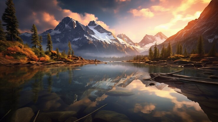 Free Photo view of spectacular nature landscape