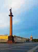 Free photo view of st. petersburg. the alexander column