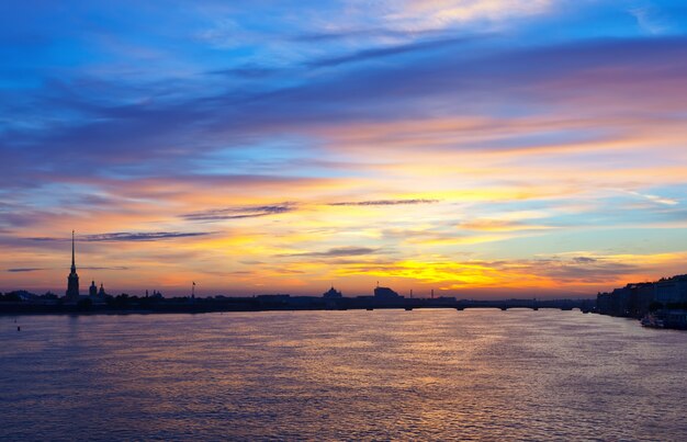 View of St. Petersburg  in morning