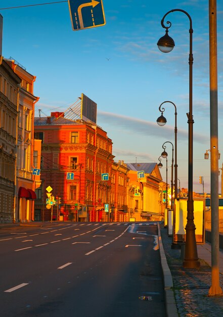 View of St. Petersburg in morning