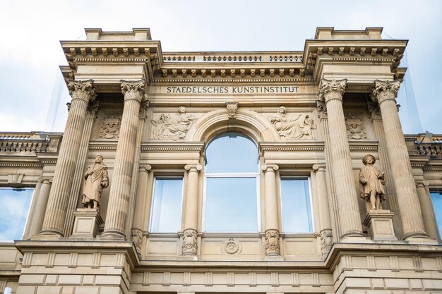 View of the Stadel museum of arts in Frankfurt Germany