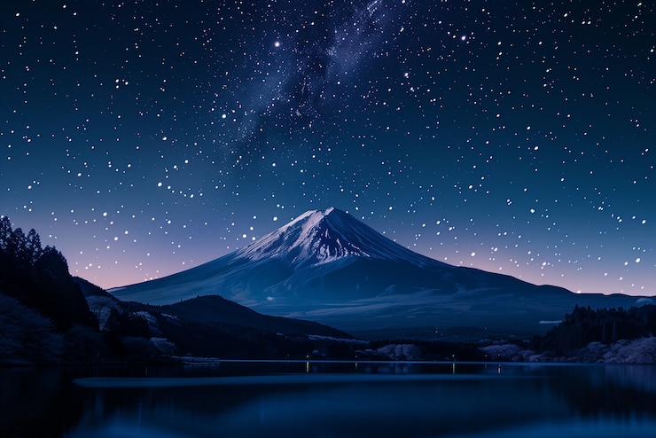 免費 Photo 夜空星空的景色與自然和山脈的風景