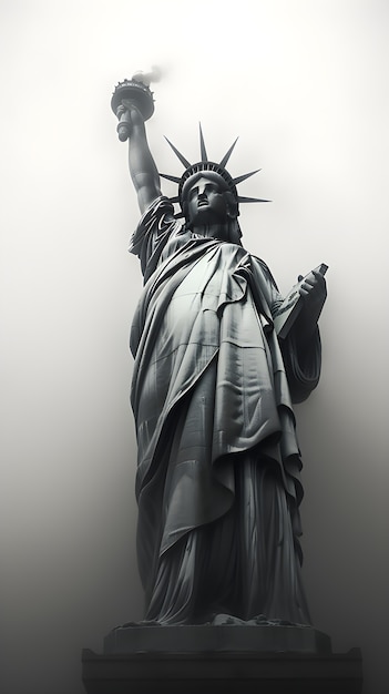 Foto gratuita vista della statua della libertà a new york city