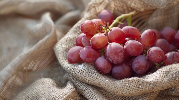 Сладкий и вкусный красный виноград