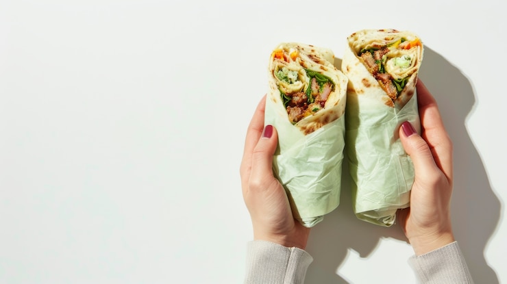 Free Photo view of tasty shawarma dish