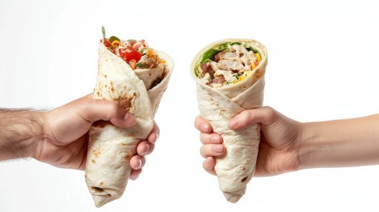 Free Photo view of tasty shawarma dish