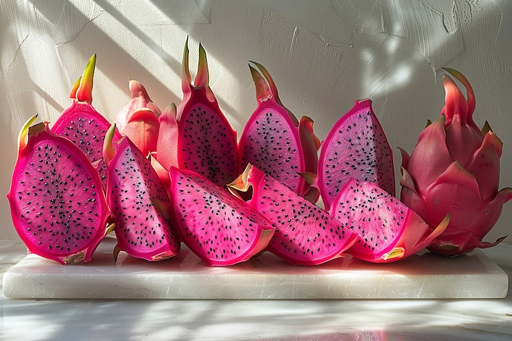 Free Photo view of tasty tropical dragon fruit