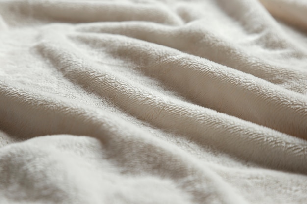 View of textured fur fabric