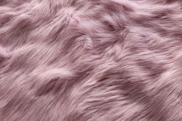 View of textured fur fabric