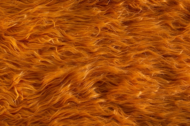 View of textured fur fabric